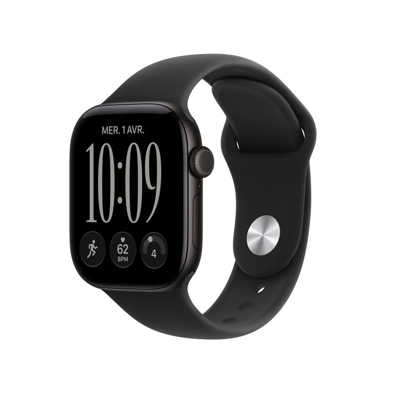 Apple Watch Serie 12 (GPS) Boitier de 46 mm en Aluminium Noir avec bracelet sport Noir - M/L - Excellent état Parfait état Apple reconditionné disponible sur Pixmania | Dero