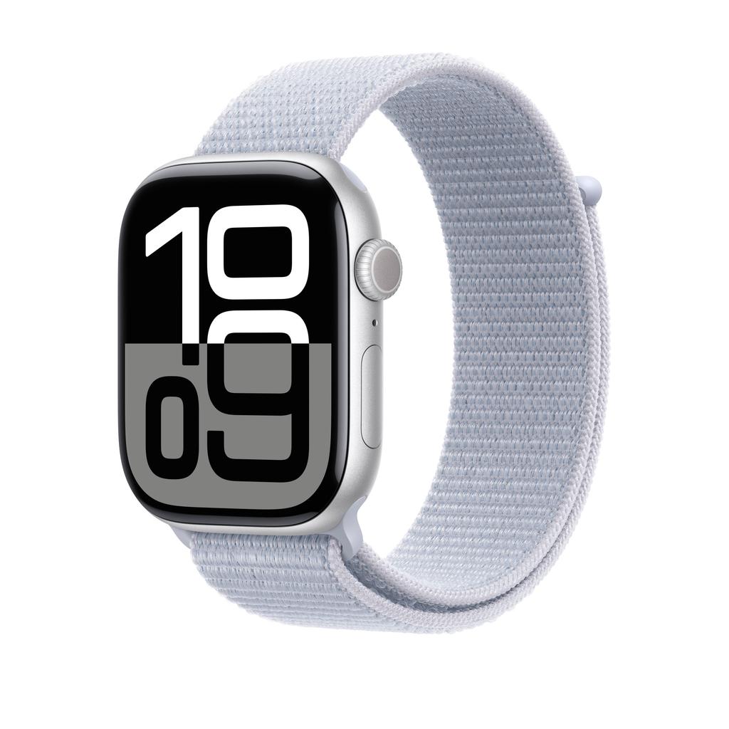 Apple Watch Series 10 (2024) GPS 42 mm - Aluminium Argent - Boucle sport Bleu Reconditionné Apple reconditionné disponible sur Backmarket | Dero