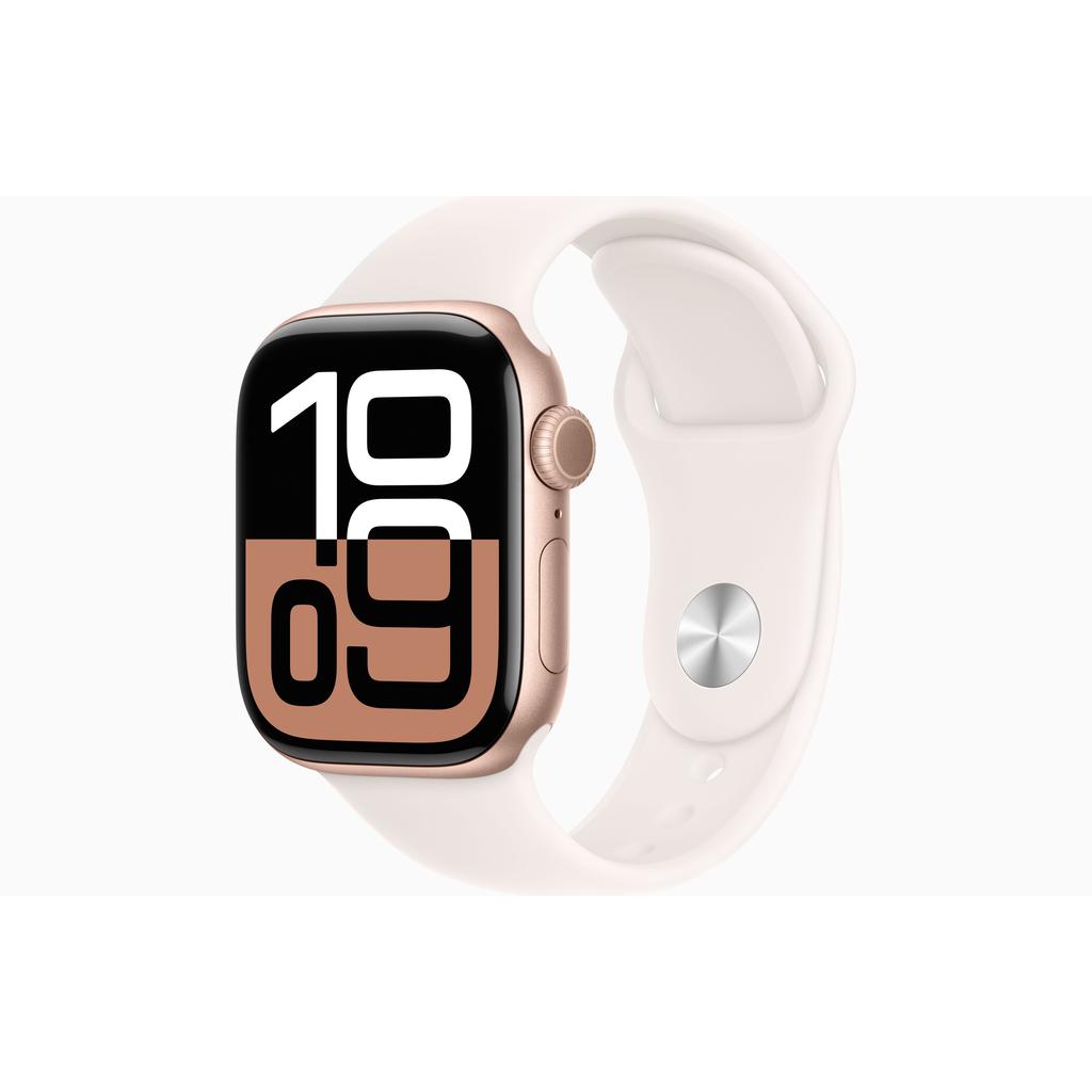 Apple Watch Series 10 (2024) GPS + Cellular 42 mm - Aluminium Or rose - Bracelet sport Lumière stellaire Reconditionné - 387,00 € Apple Watch Series 10 (2024) GPS + Cellular 42 mm - Aluminium Or rose - Bracelet sport Lumière stellaire Reconditionné Apple reconditionné disponible sur Backmarket | Dero
