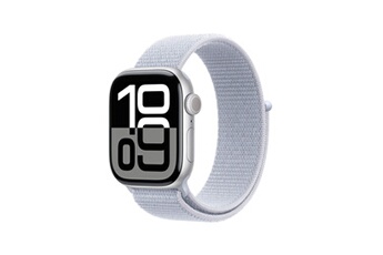 Apple Watch Series 10 GPS 42mm Boîtier en Aluminium Argent avec Boucle Sport Nuée bleue Très bon état reconditionné disponible sur Darty