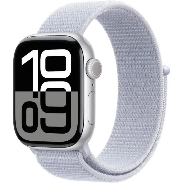 Apple Watch Series 10 GPS + Cellular - 42mm - Aluminium Silver - Bracelet Blue Cloud Loop (2024) - Reconditionné - Très bon état Reconditionné - 251,00 € Apple Watch Series 10 GPS + Cellular - 42mm - Aluminium Silver - Bracelet Blue Cloud Loop (2024) - Reconditionné - Très bon état Reconditionné Apple reconditionné disponible sur Cdiscount Seconde Vie