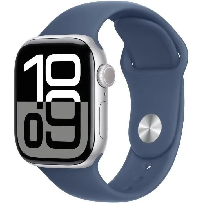 Apple Watch Series 10 GPS + Cellular - 42mm - Aluminium Silver - Bracelet Denim M/L (2024) - Reconditionné - Excellent état Reconditionné - 298,00 € Apple Watch Series 10 GPS + Cellular - 42mm - Aluminium Silver - Bracelet Denim M/L (2024) - Reconditionné - Excellent état Reconditionné Apple reconditionné disponible sur Cdiscount Seconde Vie