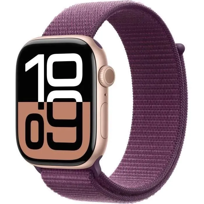 Apple Watch Series 10 GPS + Cellular - 46mm - Aluminium Rose Gold - Bracelet Plum Loop (2024) - Reconditionné - Excellent état Reconditionné - 252,00 € Apple Watch Series 10 GPS + Cellular - 46mm - Aluminium Rose Gold - Bracelet Plum Loop (2024) - Reconditionné - Excellent état Reconditionné Apple reconditionné disponible sur Cdiscount Seconde Vie