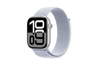 Apple Watch Series 10 GPS + Cellular 46mm Boîtier en Aluminium Argent avec Boucle Sport Nuée bleue Très bon état Apple reconditionné disponible sur Darty
