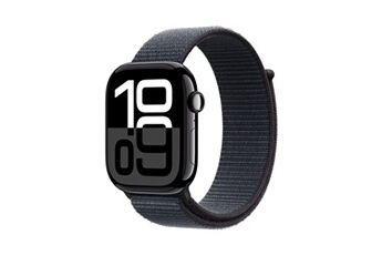 Apple Watch Series 10 GPS + Cellular 46mm Boîtier en Aluminium Noir de Jais avec Boucle Sport Encre Violette Très bon état Apple reconditionné disponible sur Darty