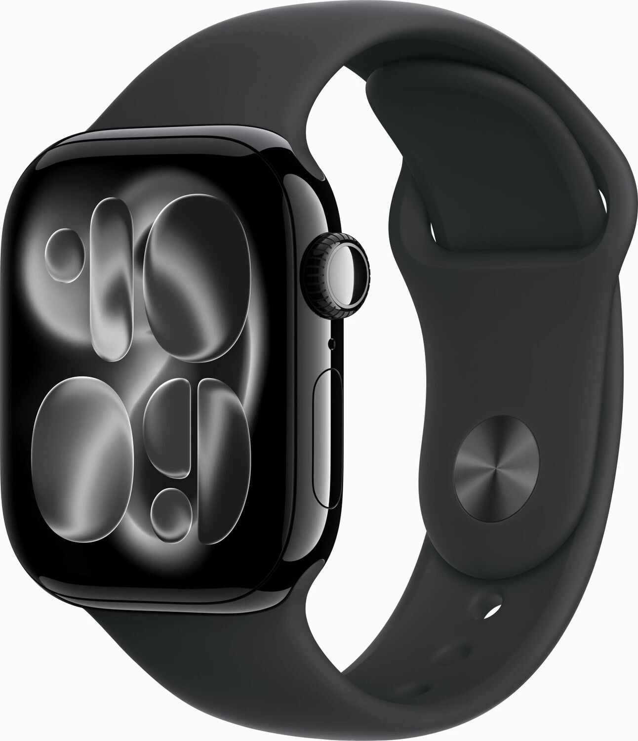 Apple Watch Series 11 Aluminium 42 mm (2025) GPS Noir Diamant Bracelet Sport S/M noir Comme neuf Apple reconditionné disponible sur Refurbed | Dero