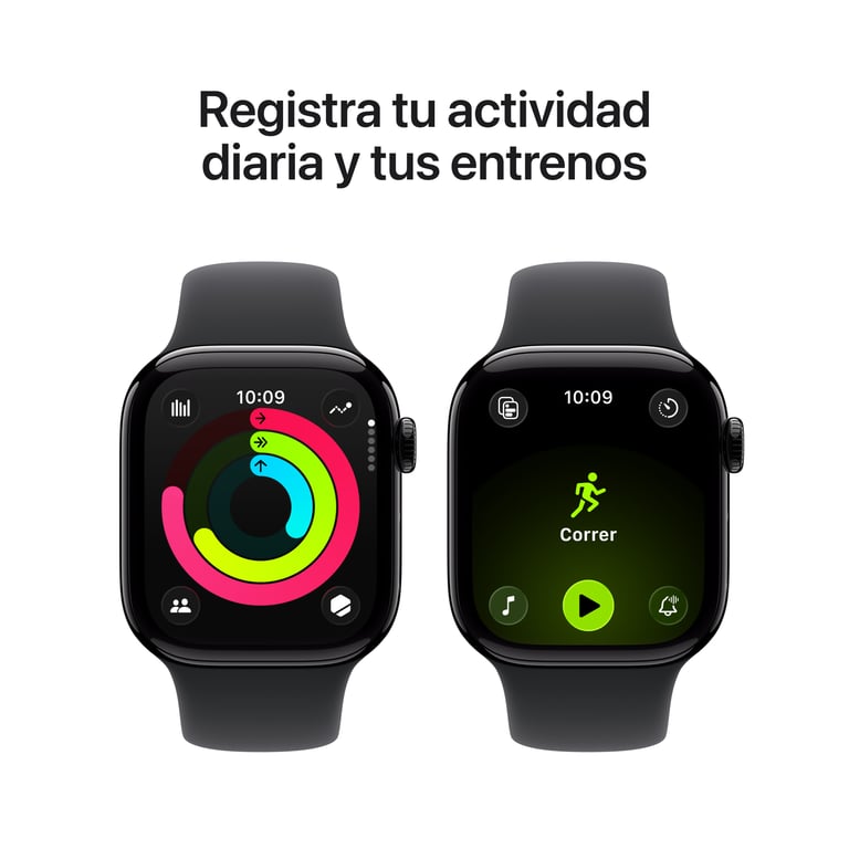 Apple Watch Series 11 GPS 42mm Boitier en Aluminium Noir de Jais avec Bracelet Sport Noir - S/M - Excellent état Parfait état Apple reconditionné photo 3 | Dero