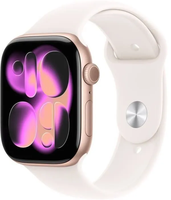 Apple Watch Series 11 GPS - 46mm Rose Gold Aluminium - Bracelet Sport Band - S/M (2025) - Reconditionné - Très bon état Reconditionné - 375,00 € Apple Watch Series 11 GPS - 46mm Rose Gold Aluminium - Bracelet Sport Band - S/M (2025) - Reconditionné - Très bon état Reconditionné Apple reconditionné disponible sur Cdiscount Seconde Vie