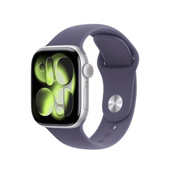 Apple Watch Series 11 GPS + Cellular 42mm Boitier en Aluminium Argent avec Bracelet Sport Brume Violette - S/M - Excellent état Parfait état Apple reconditionné disponible sur Pixmania