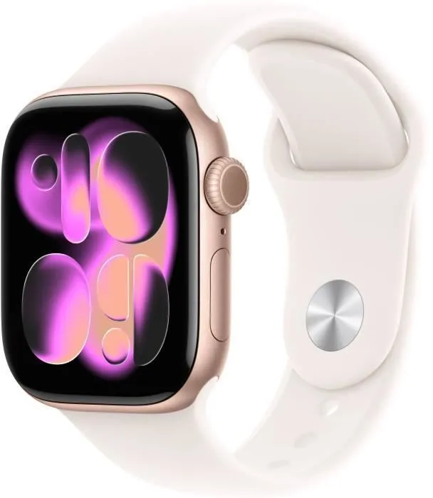 Apple Watch Series 11 GPS + Cellular - 42mm Rose Gold Aluminium - Bracelet Sport Band - S/M (2025) - Reconditionné - Excellent état Reconditionné - 419,00 € Apple Watch Series 11 GPS + Cellular - 42mm Rose Gold Aluminium - Bracelet Sport Band - S/M (2025) - Reconditionné - Excellent état Reconditionné Apple reconditionné disponible sur Cdiscount Seconde Vie