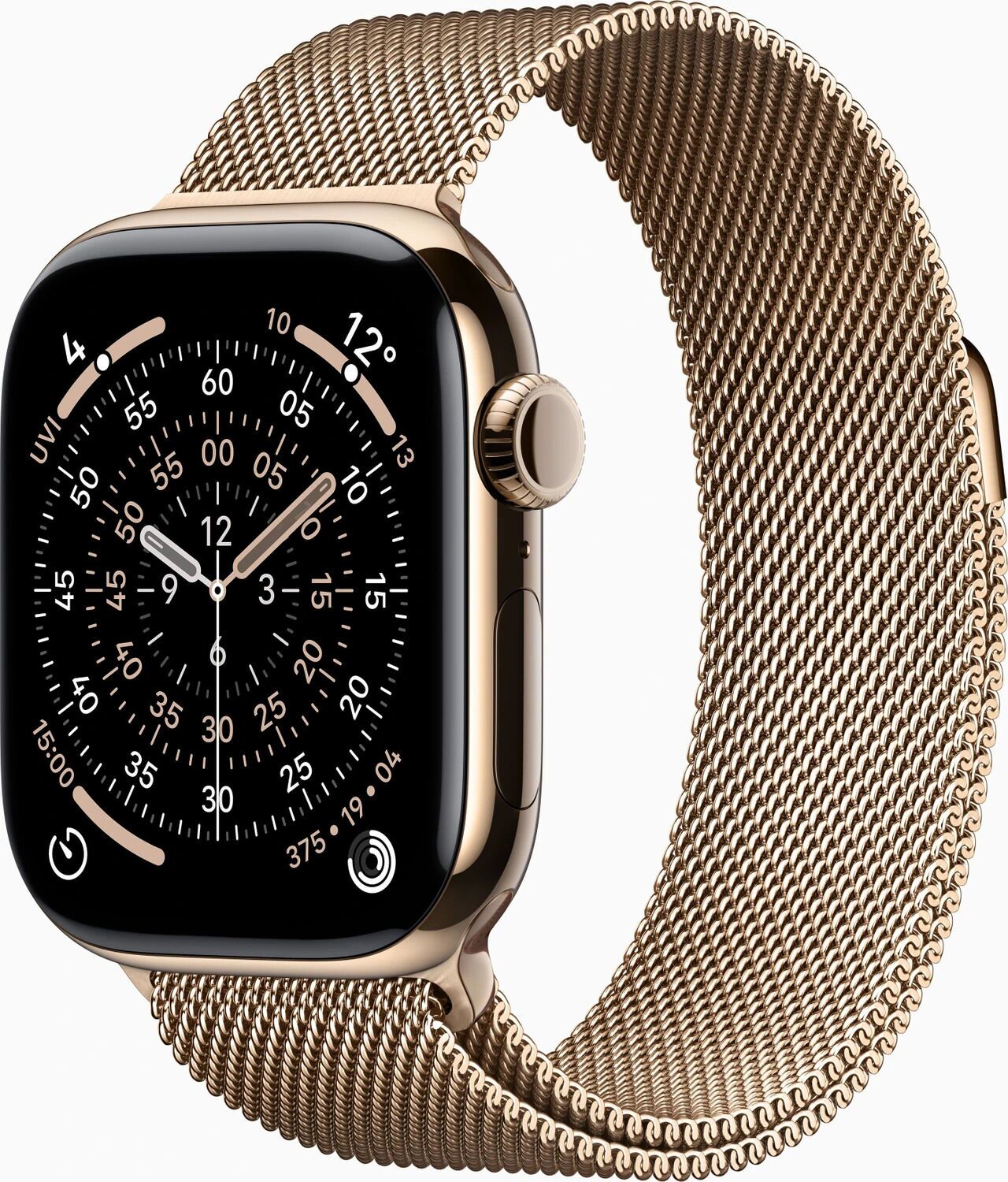 Apple Watch Series 11 Titane 42 mm (2025) GPS + Cellular or bracelet milanais or Parfait état Apple reconditionné disponible sur Refurbed