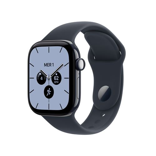 Apple Watch Series 12 GPS + Cellular 46 mm Boîtier en céramique Bleu nuit avec Bracelet Sport Bleu marine - S/M État correct Apple reconditionné disponible sur Fnac