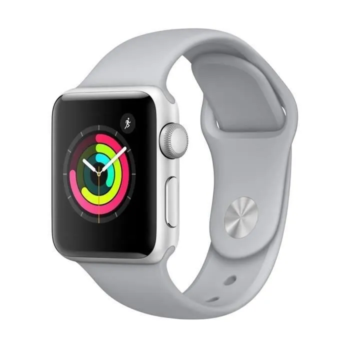 Apple Watch Series 3 GPS - Boîtier 38 mm Argent Aluminium - Bracelet Gris brouillard (2017) - Reconditionné - Très bon état refurbished - 109,00 € Apple Watch Series 3 GPS - Boîtier 38 mm Argent Aluminium - Bracelet Gris brouillard (2017) - Reconditionné - Très bon état refurbished reconditionné disponible sur Cdiscount Seconde Vie