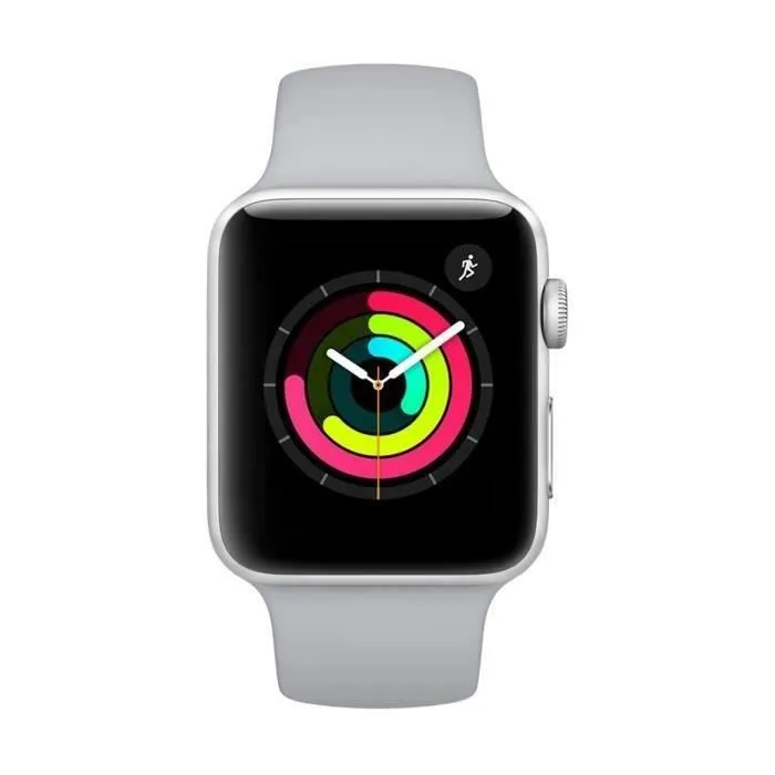 Apple Watch Series 3 GPS - Boîtier 42 mm Argent Aluminium - Bracelet Gris brouillard (2017) - Reconditionné - Etat correct Reconditionné - 101,00 € Apple Watch Series 3 GPS - Boîtier 42 mm Argent Aluminium - Bracelet Gris brouillard (2017) - Reconditionné - Etat correct Reconditionné Apple reconditionné disponible sur Cdiscount Seconde Vie