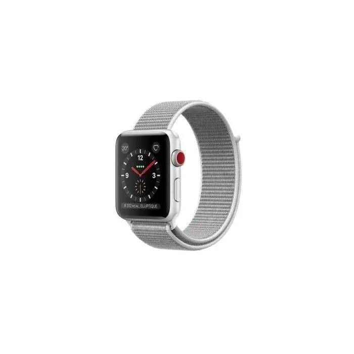 Apple Watch Series 3 GPS + Cellular - Boîtier 38 mm Argent Aluminium - Bracelet Loop Gris (2017) - Reconditionné - Excellent état refurbished - 146,00 € Apple Watch Series 3 GPS + Cellular - Boîtier 38 mm Argent Aluminium - Bracelet Loop Gris (2017) - Reconditionné - Excellent état refurbished reconditionné disponible sur Cdiscount Seconde Vie