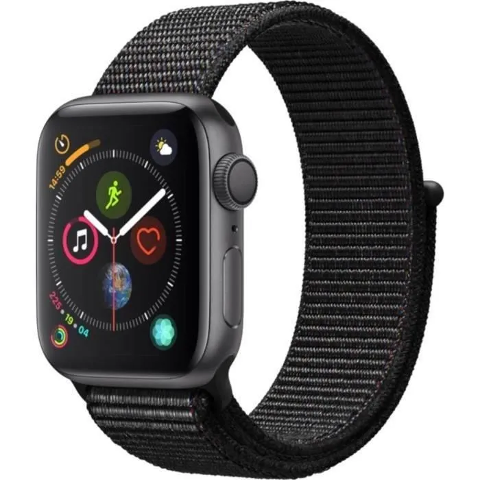 Apple Watch Series 4 GPS - 40mm Boîtier aluminium gris sidéral - Boucle noir (2018) - Reconditionné - Excellent état Reconditionné - 119,00 € Apple Watch Series 4 GPS - 40mm Boîtier aluminium gris sidéral - Boucle noir (2018) - Reconditionné - Excellent état Reconditionné Apple reconditionné disponible sur Cdiscount Seconde Vie | Dero
