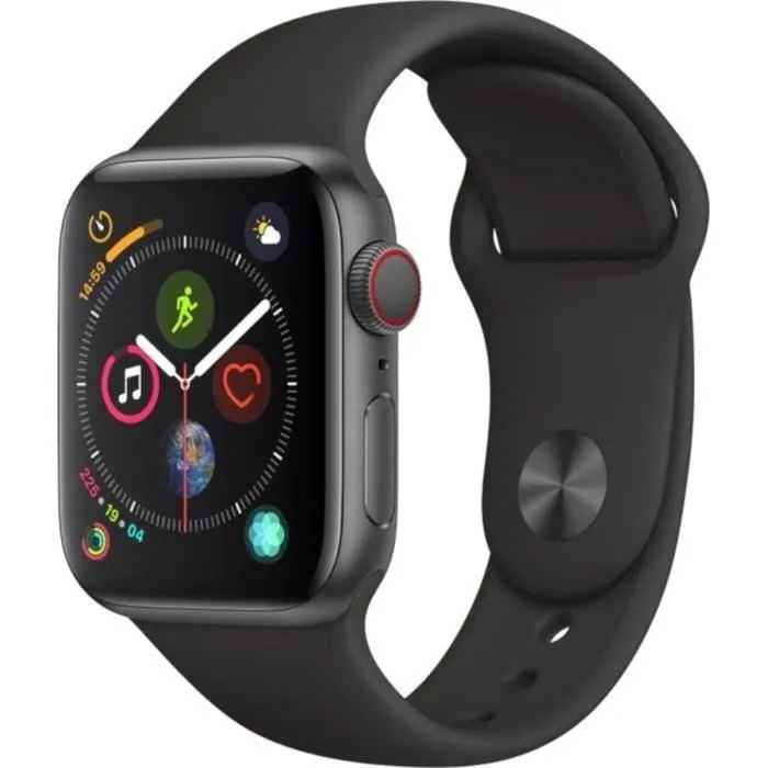 Apple Watch Series 4 GPS + Cellular - 40mm - Boîtier aluminium gris sidéral - Bracelet noir (2018) - Reconditionné - Excellent état Reconditionné - 135,00 € Apple Watch Series 4 GPS + Cellular - 40mm - Boîtier aluminium gris sidéral - Bracelet noir (2018) - Reconditionné - Excellent état Reconditionné Apple reconditionné disponible sur Cdiscount Seconde Vie | Dero