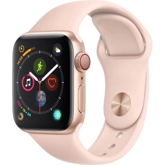 Apple Watch Series 4 GPS + Cellular - 40mm Boîtier aluminium or - Bracelet rose des sables (2018) - Reconditionné - Etat correct Reconditionné - 132,00 € Apple Watch Series 4 GPS + Cellular - 40mm Boîtier aluminium or - Bracelet rose des sables (2018) - Reconditionné - Etat correct Reconditionné Apple reconditionné disponible sur Cdiscount Seconde Vie | Dero