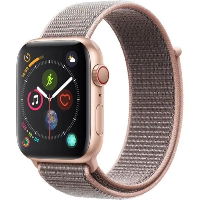 Apple Watch Series 4 GPS + Cellular - 44mm Boîtier aluminium or - Boucle rose des sables (2018) - Reconditionné - Excellent état Reconditionné - 139,00 € Apple Watch Series 4 GPS + Cellular - 44mm Boîtier aluminium or - Boucle rose des sables (2018) - Reconditionné - Excellent état Reconditionné Apple reconditionné disponible sur Cdiscount Seconde Vie