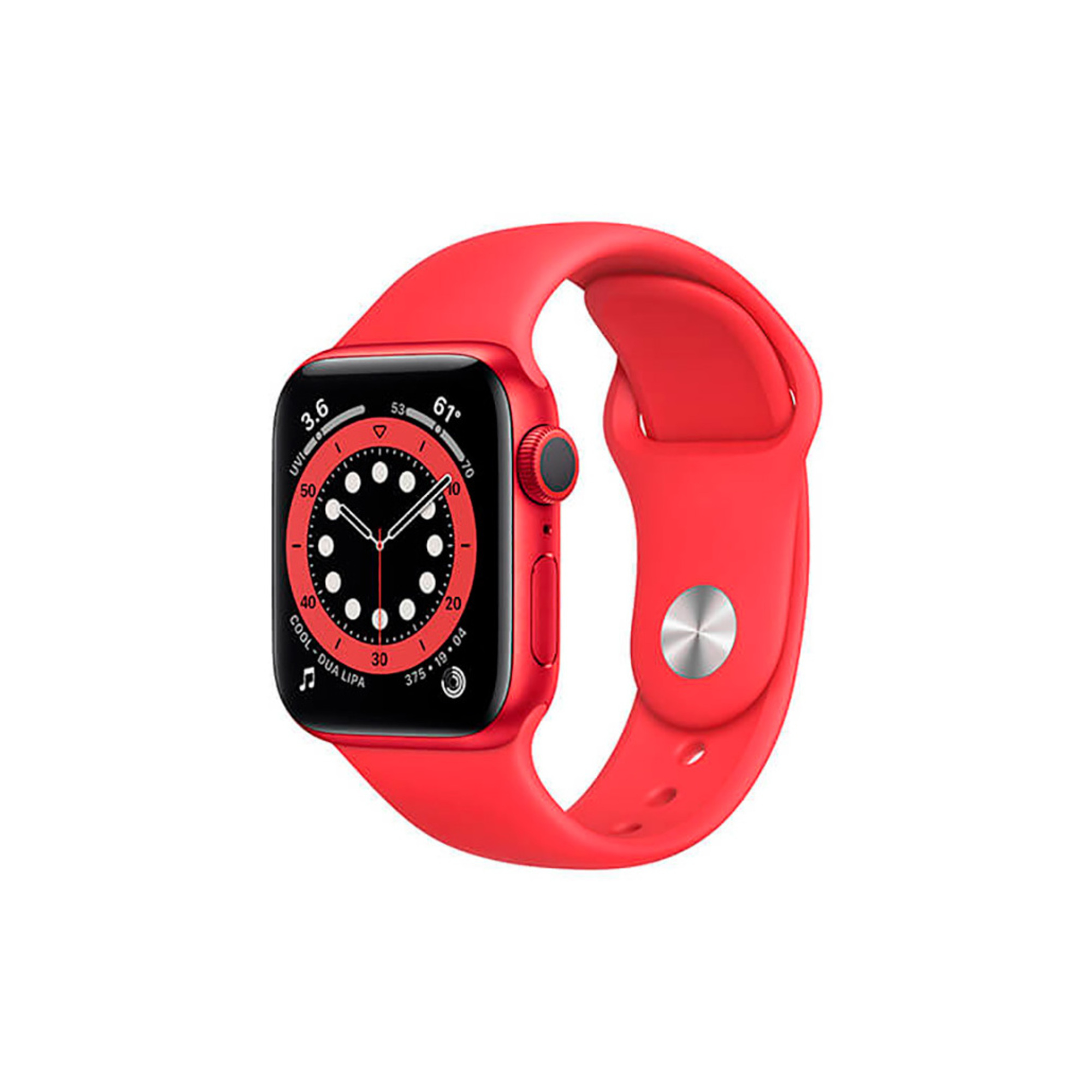 Apple Watch Series 6 (GPS), 40mm Aluminium PRODUIT(RED) et Bracelet Sportif Rouge - Excellent état Parfait état Apple reconditionné disponible sur Pixmania