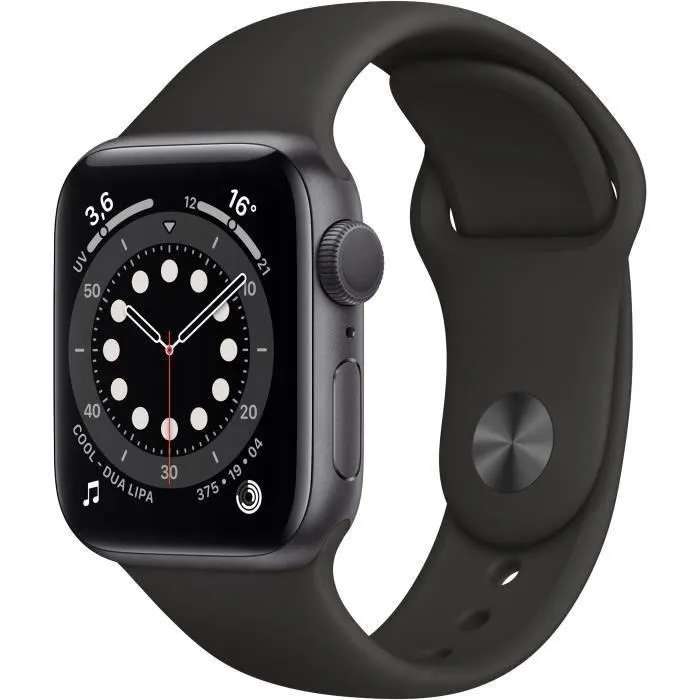 Apple Watch Series 6 GPS - 40mm Boîtier aluminium Gris Sidéral - Bracelet Noir (2020) - Reconditionné - Etat correct Reconditionné - 143,18 € Apple Watch Series 6 GPS - 40mm Boîtier aluminium Gris Sidéral - Bracelet Noir (2020) - Reconditionné - Etat correct Reconditionné Apple reconditionné disponible sur Cdiscount Seconde Vie