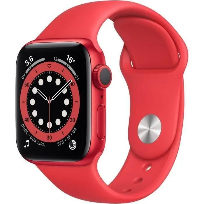 Apple Watch Series 6 GPS - 40mm Boîtier aluminium Rouge - Bracelet Rouge (2020) - Reconditionné - Excellent état Reconditionné - 126,99 € Apple Watch Series 6 GPS - 40mm Boîtier aluminium Rouge - Bracelet Rouge (2020) - Reconditionné - Excellent état Reconditionné Apple reconditionné disponible sur Cdiscount Seconde Vie