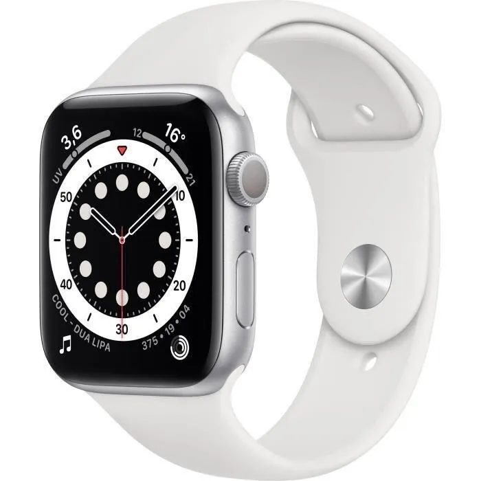 Apple Watch Series 6 GPS - 44mm Boîtier aluminium Argent - Bracelet Blanc (2020) - Reconditionné - Excellent état refurbished - 123,99 € Apple Watch Series 6 GPS - 44mm Boîtier aluminium Argent - Bracelet Blanc (2020) - Reconditionné - Excellent état refurbished reconditionné disponible sur Cdiscount Seconde Vie