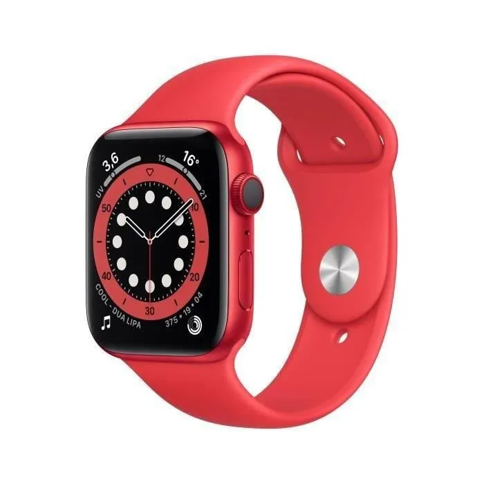 Apple Watch Series 6 GPS + Cellular - 44mm Boîtier aluminium Rouge - Bracelet Rouge (2020) - Reconditionné - Excellent état Reconditionné - 169,00 € Apple Watch Series 6 GPS + Cellular - 44mm Boîtier aluminium Rouge - Bracelet Rouge (2020) - Reconditionné - Excellent état Reconditionné Apple reconditionné disponible sur Cdiscount Seconde Vie
