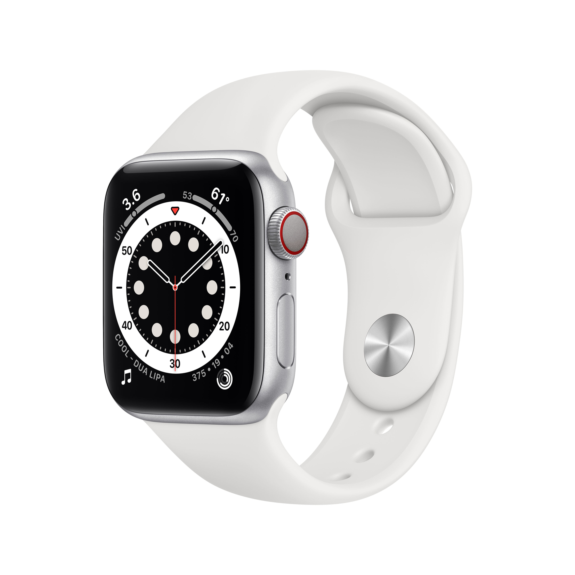 Apple Watch Series 6 OLED 40 mm Numérique 324 x 394 pixels Écran tactile 4G Argent Wifi GPS (satellite) - Très bon état Très bon état Apple reconditionné disponible sur Pixmania