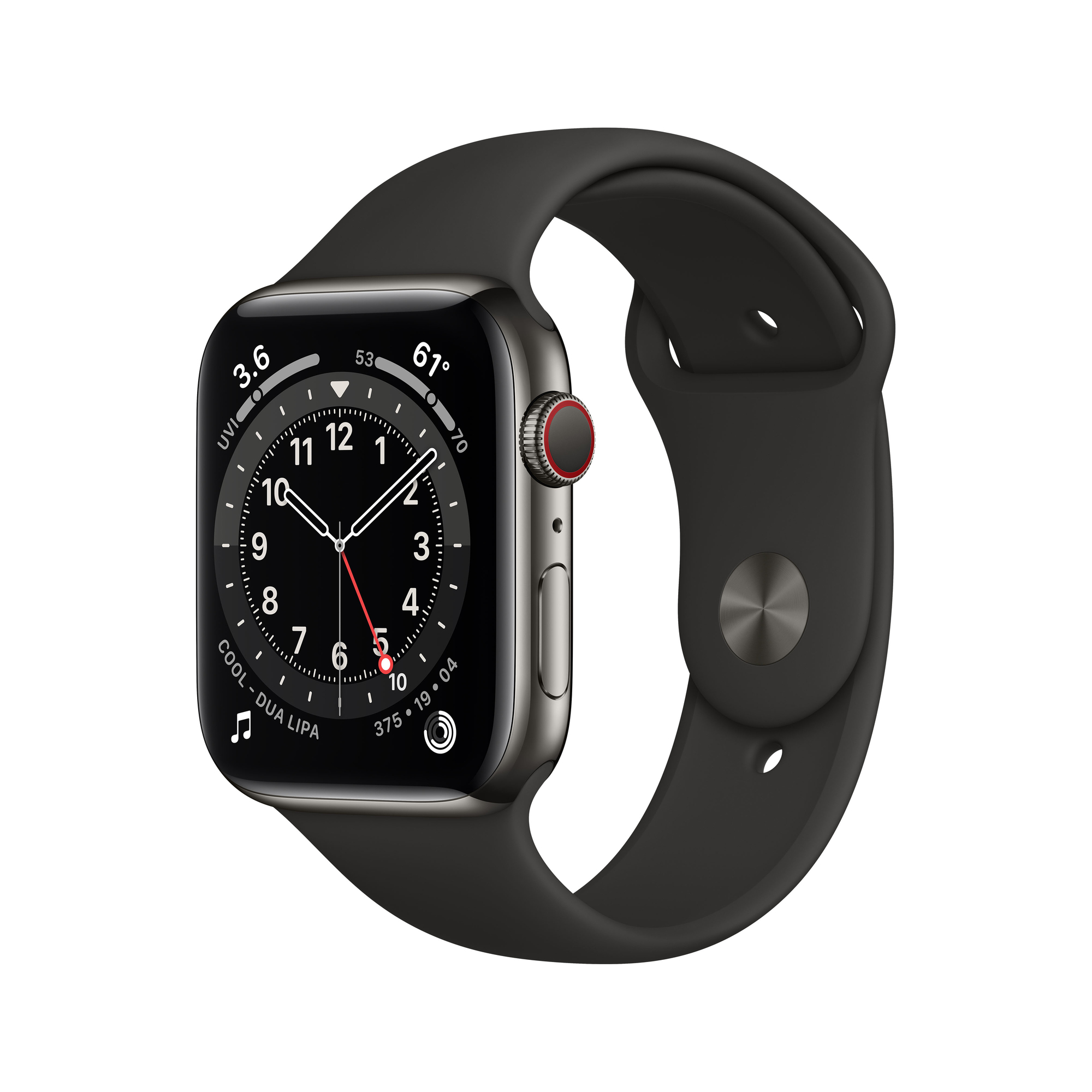 Apple Watch Series 6 OLED 44 mm Numérique 368 x 448 pixels Écran tactile 4G Graphite Wifi GPS (satellite) - Très bon état Très bon état Apple reconditionné disponible sur Pixmania