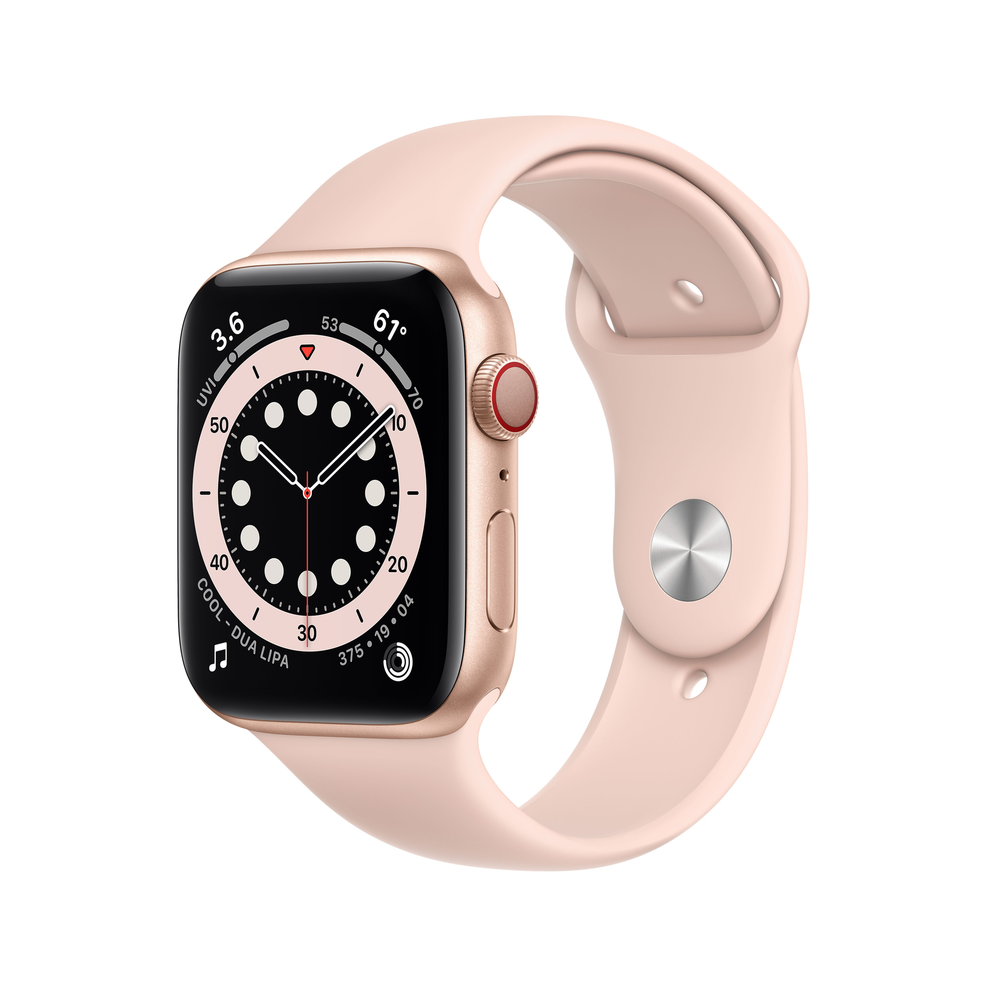 Apple Watch Series 6 OLED 44 mm Numérique 368 x 448 pixels Écran tactile 4G Or Wifi GPS (satellite) - Très bon état Très bon état reconditionné disponible sur Pixmania