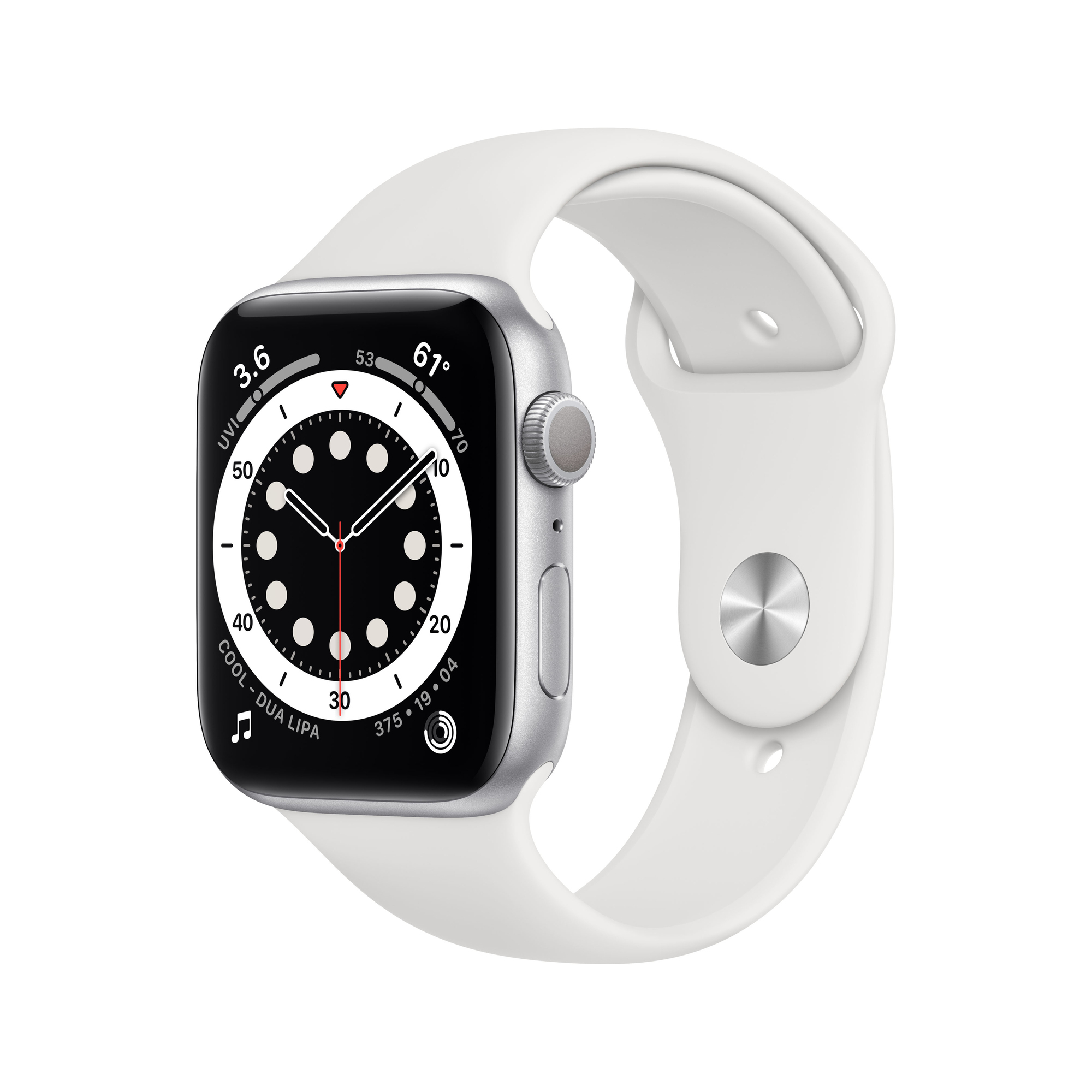 Apple Watch Series 6 OLED 44 mm Numérique 368 x 448 pixels Écran tactile Argent Wifi GPS (satellite) - Excellent état Parfait état Apple reconditionné disponible sur Pixmania