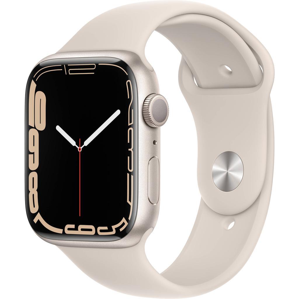 Apple Watch Series 7 (2021) GPS 45 mm - Aluminium Lumière stellaire Reconditionné Apple reconditionné disponible sur Backmarket