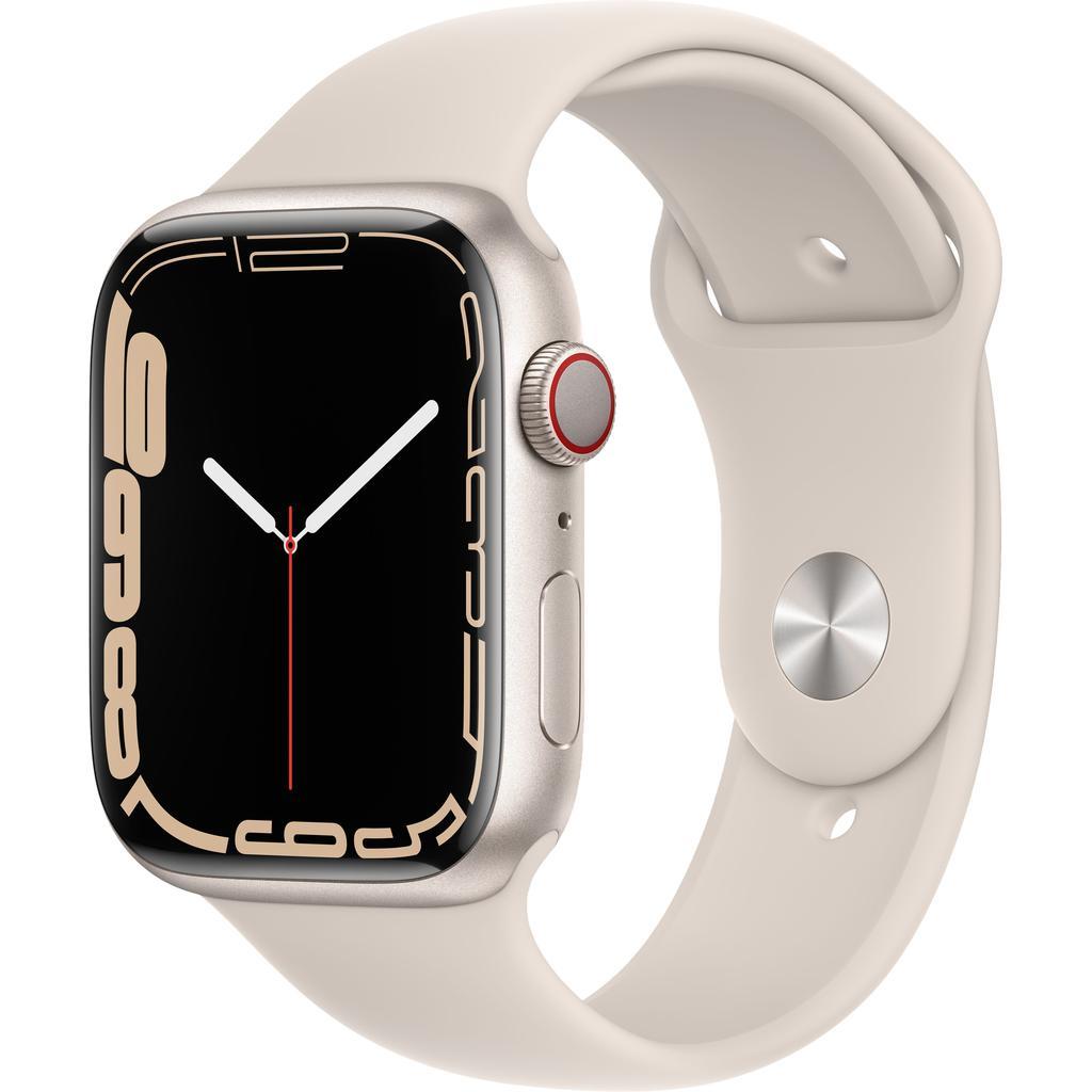 Apple Watch Series 7 (2021) GPS + Cellular 45 mm - Aluminium Lumière stellaire - Bracelet sport Lumière stellaire Reconditionné - 199,00 € Apple Watch Series 7 (2021) GPS + Cellular 45 mm - Aluminium Lumière stellaire - Bracelet sport Lumière stellaire Reconditionné Apple reconditionné disponible sur Backmarket | Dero