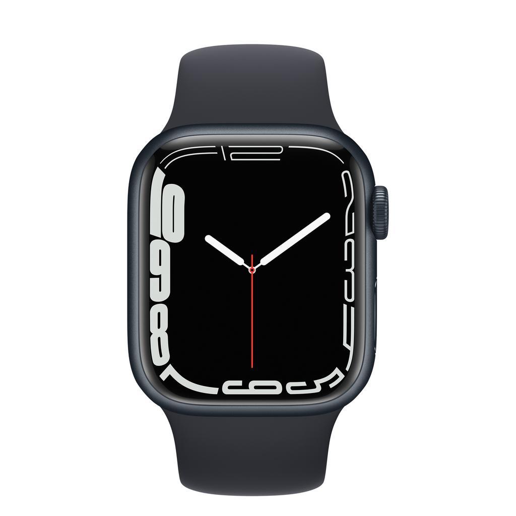 Apple Watch Series 7 (2021) GPS + Cellular 45 mm - Aluminium Minuit - Bracelet sport Midnight Reconditionné Apple reconditionné photo 2 | Dero