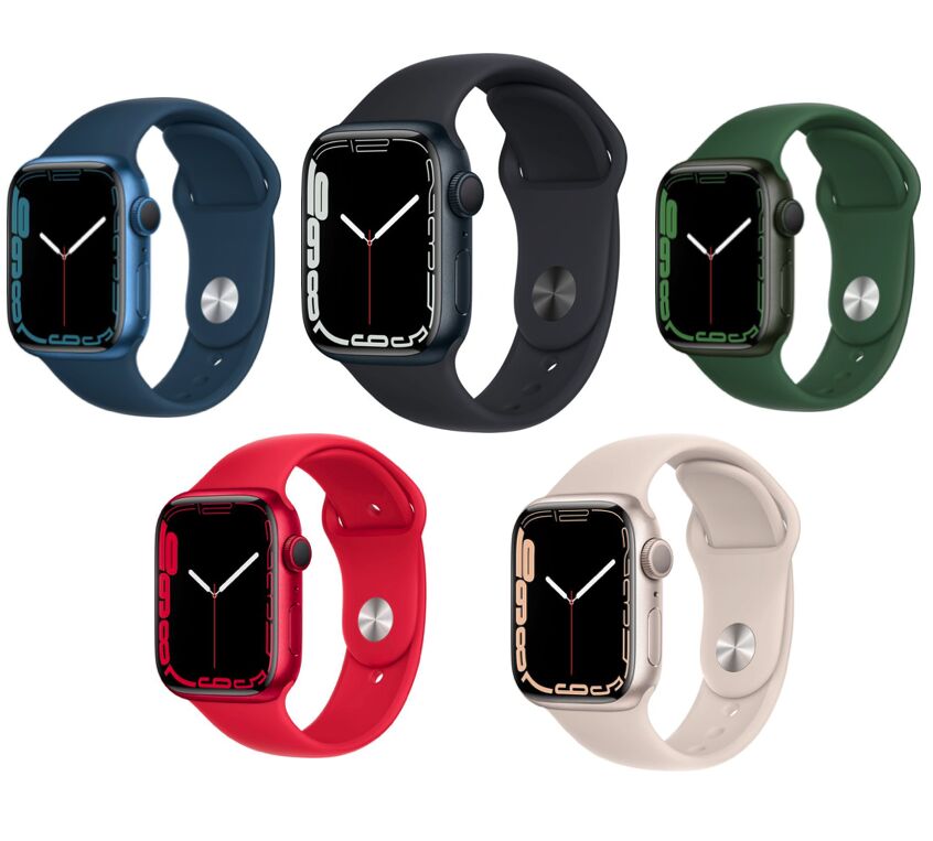 Apple Watch Series 7 Aluminium 45 mm (2021) GPS Lumière stellaire bracelet sport Lumière stellaire M/L Parfait état Apple reconditionné disponible sur Refurbed | Dero