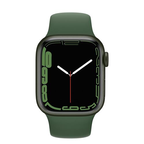 Apple Watch Series 7 GPS, boîtier Aluminium Vert 41mm avec Bracelet Sport Vert Reconditionné État correct Apple reconditionné disponible sur Fnac