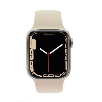 Apple Watch Series 7 GPS + Cellular 41mm Aluminium lumière stellaire Bracelet Sport lumière stellaire - comme neuf Reconditionné reconditionné disponible sur As Good As New