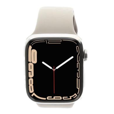 Apple Watch Series 7 GPS + Cellular 45mm Acier inoxydable argent Bracelet Sport lumière stellaire - très bon état Reconditionné - 209,00 € Apple Watch Series 7 GPS + Cellular 45mm Acier inoxydable argent Bracelet Sport lumière stellaire - très bon état Reconditionné Apple reconditionné disponible sur As Good As New