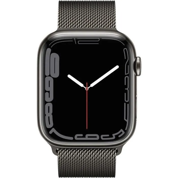 Apple Watch Series 7 GPS + Cellular - 45mm - Boîtier Graphite Stainless Steel - Bracelet Graphite - Reconditionné - Excellent état Reconditionné - 189,00 € Apple Watch Series 7 GPS + Cellular - 45mm - Boîtier Graphite Stainless Steel - Bracelet Graphite - Reconditionné - Excellent état Reconditionné Apple reconditionné disponible sur Cdiscount Seconde Vie