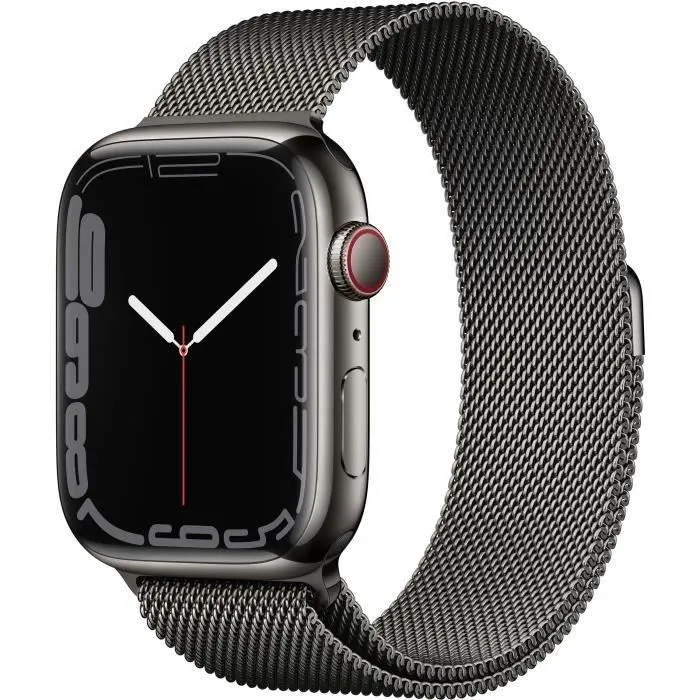 Apple Watch Series 7 GPS + Cellular - 45mm - Boîtier Graphite Stainless Steel - Bracelet Grap(2021) - Reconditionné - Excellent Reconditionné - 198,99 € Apple Watch Series 7 GPS + Cellular - 45mm - Boîtier Graphite Stainless Steel - Bracelet Grap(2021) - Reconditionné - Excellent Reconditionné Apple reconditionné disponible sur Cdiscount Seconde Vie