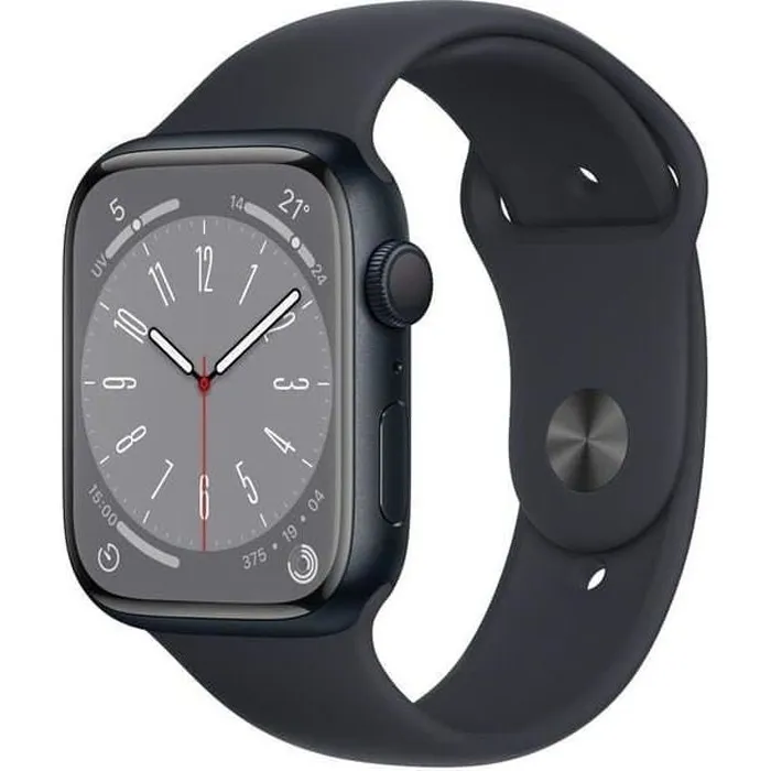 Apple Watch (Series 8) 2022 GPS 41 mm - Aluminium Minuit - Bracelet sport Noir - Reconditionné - Excellent état Reconditionné - 199,00 € Apple Watch (Series 8) 2022 GPS 41 mm - Aluminium Minuit - Bracelet sport Noir - Reconditionné - Excellent état Reconditionné Apple reconditionné disponible sur Cdiscount Seconde Vie