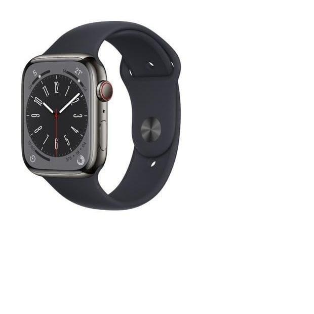 Apple Watch Series 8 (2022) GPS + Cellular 45 mm - Acier inoxydable Graphite Reconditionné - 241,92 € Apple Watch Series 8 (2022) GPS + Cellular 45 mm - Acier inoxydable Graphite Reconditionné Apple reconditionné disponible sur Backmarket