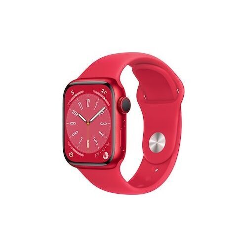 Apple Watch Series 8 Aluminium 41 mm (2022) GPS (PRODUCT)RED Bracelet Sport (PRODUCT)RED M/L Parfait état Apple reconditionné disponible sur Refurbed | Dero