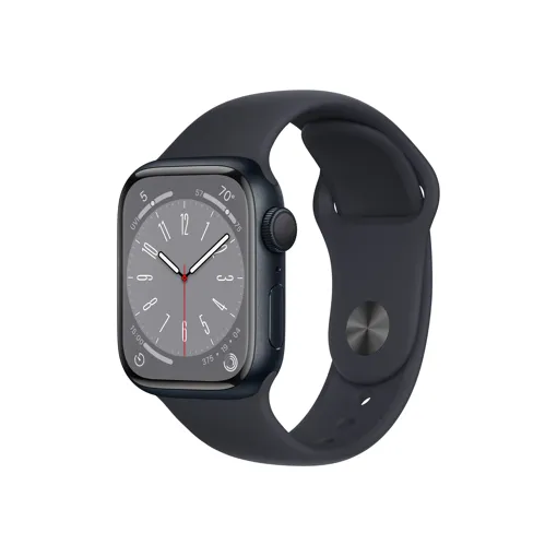 Apple Watch Series 8 (GPS) - 41 mm - aluminium minuit - Montre connectée avec bracelet sport - fluoroélastomère - minuit - taille du bracelet : Normal - 32 Go - Wi-Fi, Bluetooth - 31.9 g Bon état reconditionné disponible sur Rakuten
