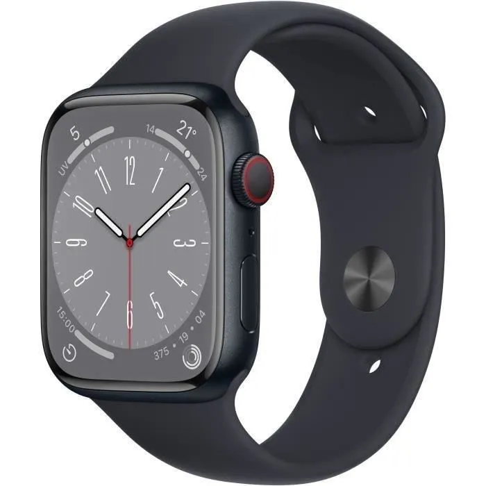 Acheter Apple Watch Series 8 GPS + Cellular - 45mm - Boîtier Midnight Aluminium - Bracelet Midnight S (2022) - Reconditionné - Etat correct refurbished - 219,00 € Apple Watch Series 8 GPS + Cellular - 45mm - Boîtier Midnight Aluminium - Bracelet Midnight S (2022) - Reconditionné - Etat correct refurbished reconditionné disponible sur Cdiscount Seconde Vie