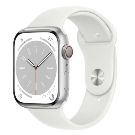 Apple Watch Series 9 (2023) GPS 41 mm Aluminium Argent - Bracelet Sport Blanc Bon état reconditionné disponible sur Certideal