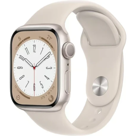 Apple Watch Series 9 (2023) GPS 41 mm Aluminium Lumiere Stellaire - Bracelet Sport Lumiere Stellaire Bon état reconditionné disponible sur Certideal
