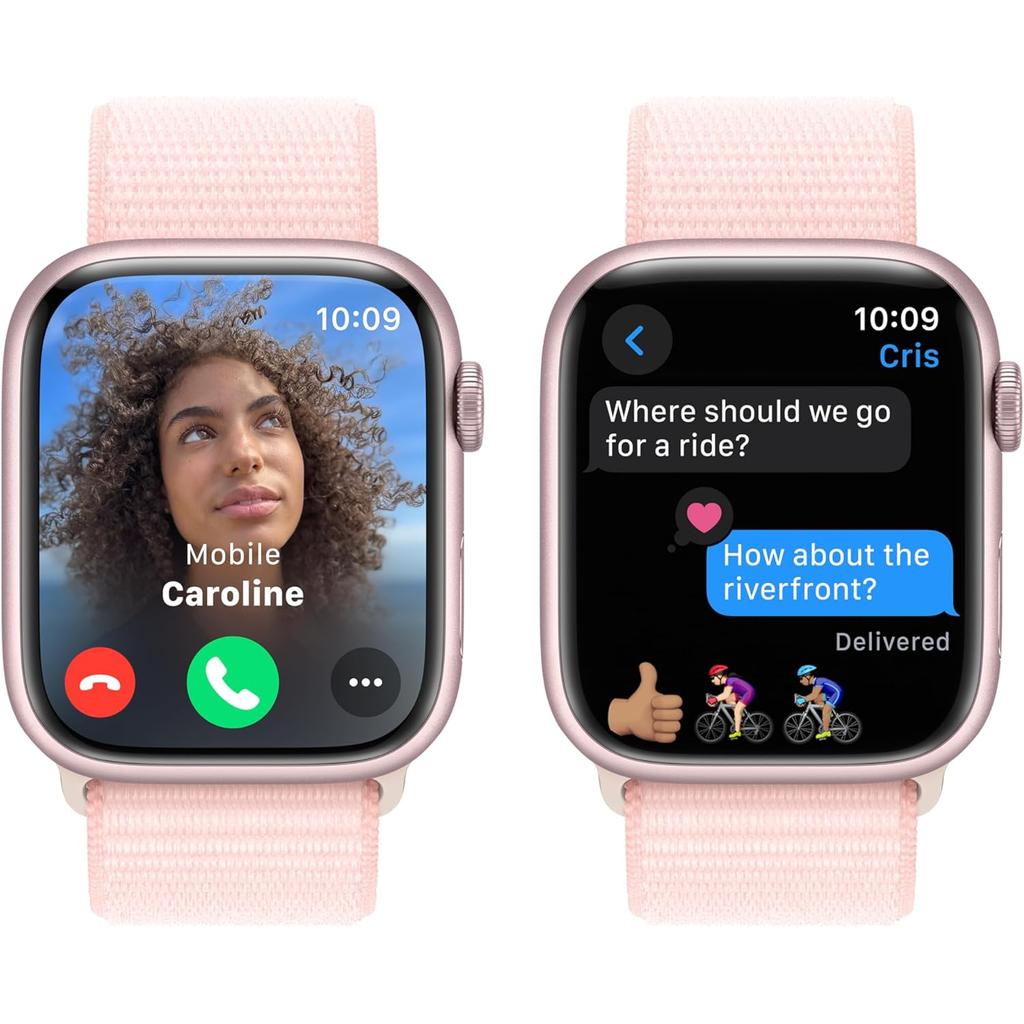 Voir photo 3 de Apple Watch Series 9 (2023) GPS 41 mm - Aluminium Rose - Boucle sport Rose | Dero Apple Watch Series 9 (2023) GPS 41 mm - Aluminium Rose - Boucle sport Rose Reconditionné Apple reconditionné photo 3 | Dero