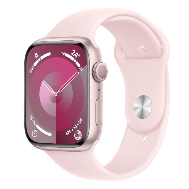 Apple Watch Series 9 (2023) GPS + Cellular 45 mm - Aluminium Rose Reconditionné Apple reconditionné disponible sur Backmarket